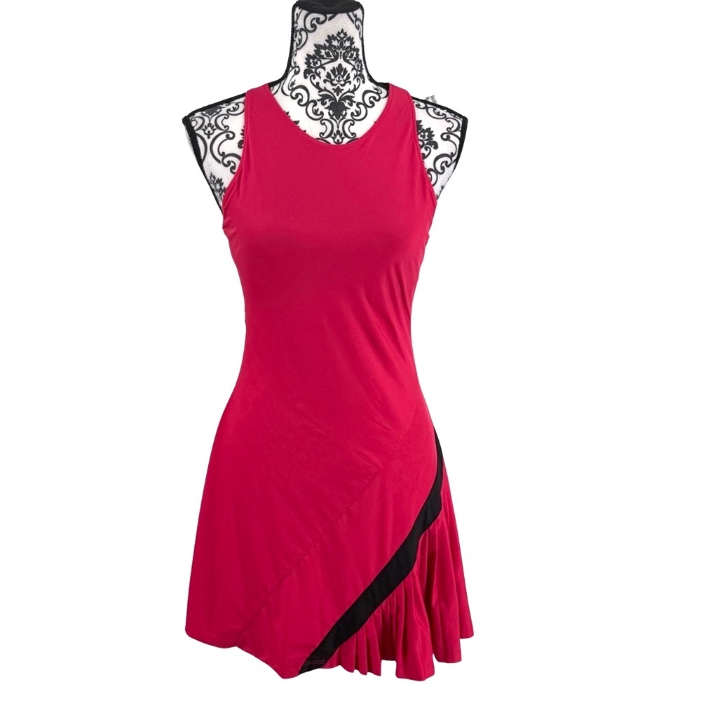 Fila Women’s Hot Pink & Black Tennis Workout Dress Athletic Activewear